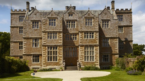 Front view of Chastleton House in the sunshine